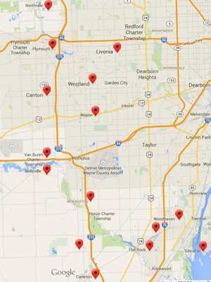 service area map